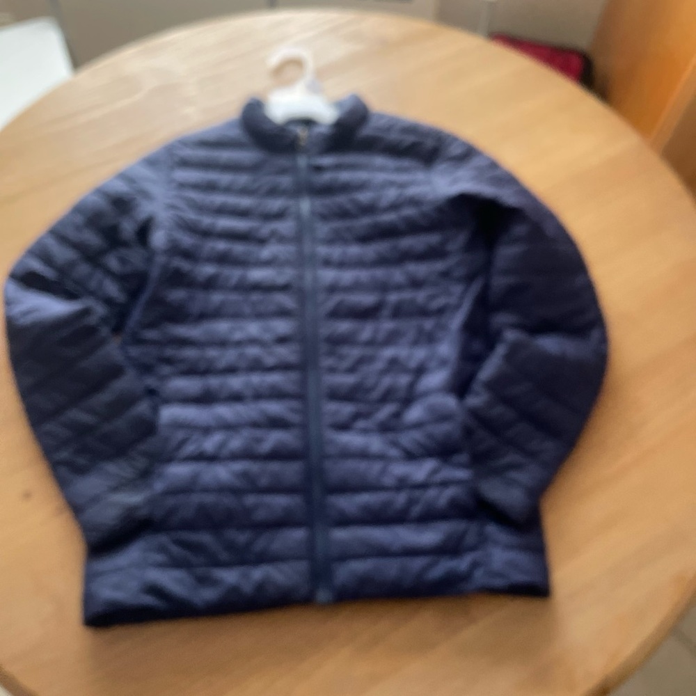 Lands End Jacket blue Boys size XL 14-16 but fits size 10